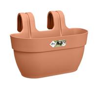 Elho Vibia Campana Easy Hanger M 36 - Fioriera per Balcone esterno - Ø 36.0 x H 26.5 cm - Marrone/Terra