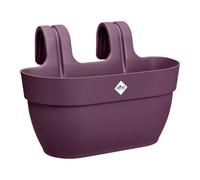 Elho Vibia Campana Easy Hanger M 36 - Fioriera per Balcone esterno - Ø 36.0 x H 26.5 cm - Viola/Porpora Acero