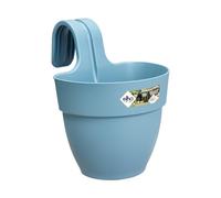 Elho Vibia Campana Easy Hanger S 21 - Fioriera per Balcone esterno - Ø 20.5 x H 26.5 cm - Blu/Vintage Blue