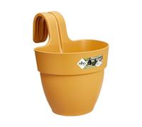 Elho Vibia Campana Easy Hanger S 21 - Fioriera per Balcone esterno - Ø 20.5 x H 26.5 cm - Giallo/Honey Yellow