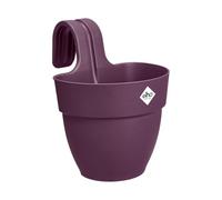 Elho Vibia Campana Easy Hanger S 21 - Fioriera per Balcone esterno - Ø 20.5 x H 26.5 cm - Viola/Porpora Acero