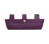 Elho Vibia Campana Easy Hanger XXL 70 - Fioriera per Balcone Esterno - 100% Plastica Riciclata - L69 x B26.8 x H23.7 cm - Viola/Porpora Acero
