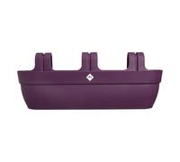 Elho Vibia Campana Easy Hanger XXL 70 - Fioriera per Balcone Esterno - 100% Plastica Riciclata - L69 x B26.8 x H23.7 cm - Porpora Acero