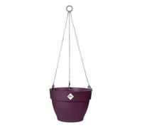 Elho Vibia Campana Hanging Basket 26 - Vaso per Esterno - Ø 26.0 x H 18.4 cm - Viola/Porpora Acero