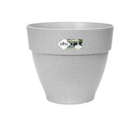 Elho Vibia Campana Round 25 - Vaso per Esterno - Ø 24.5 x H 21.0 cm - Grigio/Living Concrete