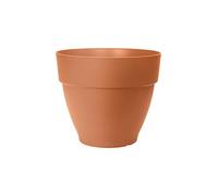 Elho Vibia Campana Round 35 - Vaso per Esterno - Ø 34.5 x H 29.7 cm - Marrone/Terra