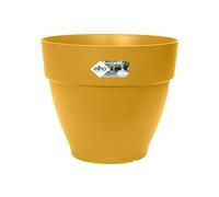 Elho Vibia Campana Round 40 - Vaso per Esterno - Ø 39.0 x H 33.4 cm - Giallo/Honey Yellow