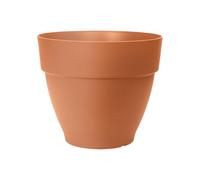Elho Vibia Campana Round 40 - Vaso per Esterno - Ø 39.0 x H 33.4 cm - Marrone/Terra