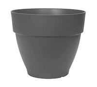 Elho Vibia Campana Fioriera Rotonda 55 - Nero - Ø 55 x H 47 cm - da esterno - 100% riciclato