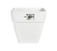 Elho Vibia Campana Square 36 - Vaso - White - Esterno - Ø 36.424 x H 35.628 - Creato con la Natura in Mente