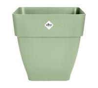 Elho Vibia Campana Square 37 - Vaso per Esterno - Ø 36.4 x H 35.6 cm - Verde/Pistache Green