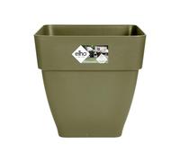 Elho Vibia Campana Square 37 - Vaso per Esterno - Ø 36.4 x H 35.6 cm - Verde/Sage Green