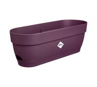 Elho Vibia Campana Trough 50 - Fioriera per Balcone - Ø 49.0 x H 17.0 cm - Viola/Porpora Acero