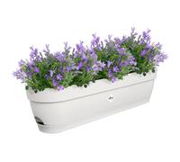Elho Vibia Campana Trough 70cm Fioriera da Balcone - Silky White