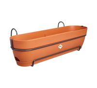 Elho Vibia Campana Trough Allin1 70 - Fioriera per Balcone - Ø 70.4 x H 17.7 cm - Terra