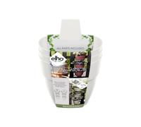 Elho Vibia Campana Vertical Forest 21 - Fioriera per Balcone esterno - Ø 20.7 x H 29.7 cm - Bianco/Silky White