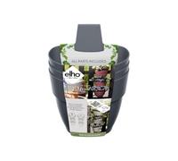 Elho Vibia Campana Vertical Forest 21 - Fioriera per Balcone esterno - Ø 20.7 x H 29.7 cm - Nero/Anthracite