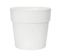 Elho Vibia Straight Round 25 - Vaso per Esterno - Ø 24.3 x H 23.2 cm - White