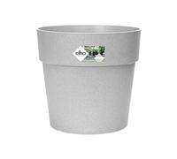 Elho Vibia Straight Round 30 - Vaso per fiori per esterno - Ø 29,3 x H 28 cm - Grigio/Cemento vivente