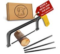 Eli® Sega per bambini con 4 lame incluse per legno e metallo - Utensili | Una vera sega a arco per il fai da te - riparazioni per tutti i costruttori e gli operai edili - Idea regalo