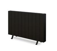 ELIAN, Radiatore elettrico a secco, tecnologia senza fluido, calore immediato, alluminio, programmazione 24/7, rilevatore finestre aperte, con gambe e supporti a parete, 2000 W, nero