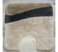 Eliane Grigio Talpa Tappeto Wc Con Scollatura 55x55cm. Altezza Pavimento: 25mm