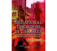 Elias E Kourkoutas Behavioral Disorders in Children (Copertina rigida)