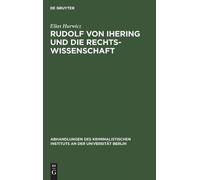 Elias Hurwicz Rudolf Von Ihering Und Die Rechtswissenschaft (Copertina rigida)