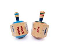 ELIASM Pirinola Toma Todo - Set di 2 giochi per feste per bambini e adulti, per feste messicane, addio al celibato o baby shower, altezza 10,8 cm