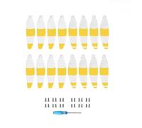 Elica 4726F compatibile con drone 2S, girante leggera a basso rumore, ventola alare, pezzi di ricambio sostituibili, accessori for droni universali(White Yellow 16pcs)