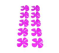 Elica a 4 pale, eliche in plastica Accessori rotanti Leggero 100 mm di diametro 10 pezzi con foro di 2 mm per l'artigianato per la realizzazione di modelli meccanici(rosa rossa)