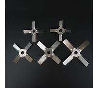 Elica a quattro pale da laboratorio in acciaio inossidabile da DIA40mm a 100mm, paletta a croce for macchina frullatore miscelatore agitatore da laboratorio(10cm8mm press down)