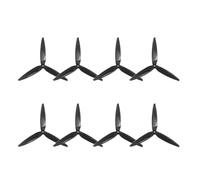 Elica a sgancio rapido for drone 7040 da 7 pollici con 3 giranti, 2CW, compatibile con drone da corsa, elica a basso rumore universale(4 Pairs Black Blades)