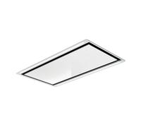 Elica Cappa a soffitto HILIGHT GLASS H16 WH/A/100 PRF0167044A finitura vetro bianco e cornice bianca da 100 cm