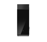 Elica PRF0146285 HAIKU ISLAND BL/A/32 Cappa a isola da 32x32 cm in vetro nero versione Aspirante