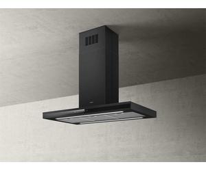 Elica Cappa Cucina Aspirante Isola Larghezza 90 cm colore Nero - PRF0167316 Adele Island