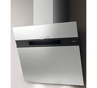 Elica cappa inclinata decorativa 60cm 625m3/h in acciaio inox stripe ix/a/60/lx