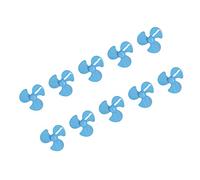 Elica con 3 Pale, Eliche in Plastica da 10 Pezzi Compatto Facile da Sostituire per Modello Giocattolo Fai da Te (Blu)