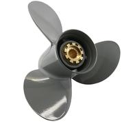 Elica fuoribordo barca 13 1/2x15 13 1/4x17 13 3/4x13 13x19 13x21 14x11 14x9 per Honda BFP 60 BF 75 90 115 130 HP Motori, 15 Spline Alluminio Barca Motore Propulsore P, barca a 3 lame Elica, DX (13 1