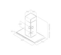 Elica GALAXY ISLAND WHIX/A/90X45 - PRF0019192B cappa