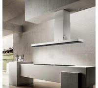 Elica PRF0146291 HAIKU ISLAND WH/A/180 Cappa a isola da 180x32 cm in Krion Bianco versione Aspirante