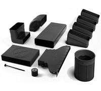 Elica KIT0199836, Kit di installazione dello scarico per modalità di ricircolo (uscita zoccolo), Black