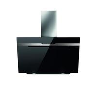 Elica PRF0116967A MAjestic BL/A/90 Cappa a parete da 90 cm in acciaio inox e vetro nero versione aspirante Disponibilita' immediata