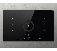 ELICA Piano Cottura a Induzione con Cappa Filtrante Integrata, Linea NIKOLATESLA SWITCH GLOW BL/F/83, 83 cm, 4 Zone Cottura, Vetro Nero - PRF0183878