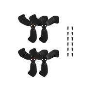 Elica per Neo 2, compatibile con DJI, 2 paia | Set pale elica drone con viti, PC, nero arancione blu rosso, 1.93 x 1.93 x 0.24 inch(Black)