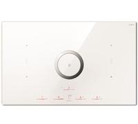Elica; Piano cottura con cappa aspirante NIKOLATESLA SWITCH WH/A/83; Color: vetro bianco