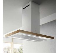 Elica PRF0148081 BIO ISLAND WH/A/120x51,5 USB ROVERE Sospeso Bianco, Legno 75...