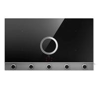 Elica NikolaTesla Unplugged Evo IX/A/90 Nero, Acciaio Inox da Incasso 90 cm Piano Cottura a induzione 4 Fornello(i)
