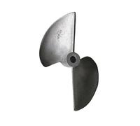 Elica Semi-immersa 2 Pale Lega Alluminio 78mm Barca RC Foro Albero 5/6,35mm | Lega alluminio,progettazione semi-immersa,aggiornamento barca rc,uscita spinta stabile(478 hole 5mm)