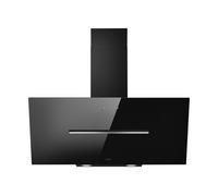 Elica Cappa Cucina Aspirante a Parete Larghezza 90 cm in Vetro colore Nero - PRF0166933